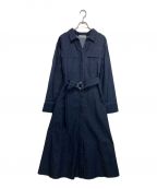 MIELI INVARIANTミエリインヴァリアント）の古着「Denim Tuck Dress」｜ネイビー