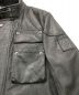 中古・古着 BELSTAFF (ベルスタッフ) モーターサイクルレザージャケット ブラック サイズ:48：70000円