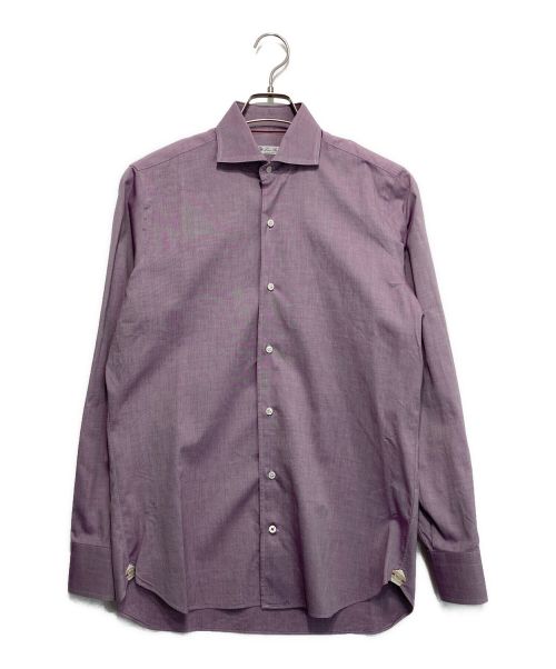 LORO PIANA（ロロピアーナ）LORO PIANA (ロロピアーナ) レギュラーカラーシャツ バイオレット サイズ:38の古着・服飾アイテム