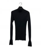 TODAYFULトゥデイフル）の古着「Flarecuffs Rib Knit」｜ブラック