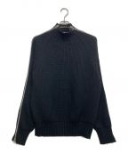 JOHN LAWRENCE SULLIVANジョンローレンスサリバン）の古着「ZIPPED KNIT SWEATER」｜ブラック