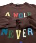 中古・古着 UNDERCOVER (アンダーカバー) SWEAT A WOLF WILL NEVER BE A PET ブラウン サイズ:3：9000円