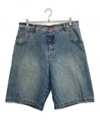 OAKLEYオークリー）の古着「INDUSTRIAL DENIM HALF PANT」｜スカイブルー