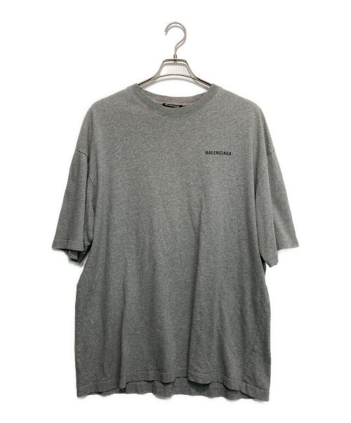 BALENCIAGA（バレンシアガ）BALENCIAGA (バレンシアガ) ロゴTシャツ グレー サイズ:XLの古着・服飾アイテム