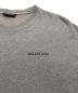 中古・古着 BALENCIAGA (バレンシアガ) ロゴTシャツ グレー サイズ:XL：19000円