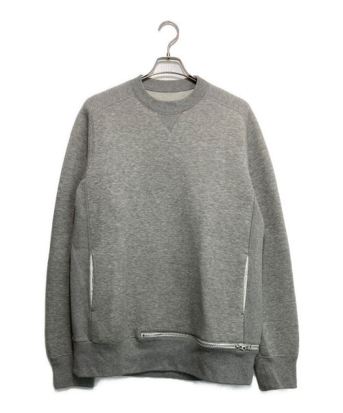 sacai（サカイ）sacai (サカイ) SPONGE SWEAT SHIRT グレー サイズ:3の古着・服飾アイテム