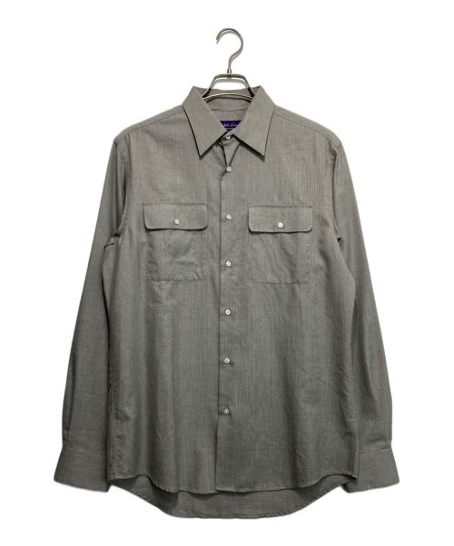 RALPH LAUREN（ラルフローレン）RALPH LAUREN (ラルフローレン) フラップポケットシャツ グレー サイズ:15.5（170/92A）の古着・服飾アイテム