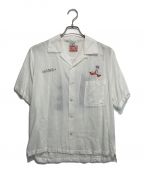 EVISUエビス）の古着「SALVAGE SPRINGSオープンカラーシャツ」｜ホワイト