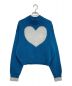 PAMEO POSE（パメオポーズ）の古着「BURNING HEART SWEATER」｜ネイビー