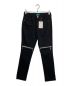 ACUOD by CHANU（アクオド バイ チャヌ）の古着「KNEE ZIP PANTS」｜ブラック