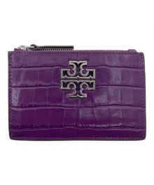 TORY BURCH（トリーバーチ）の古着「クロコ型押しカードケース」｜パープル