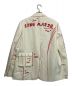 13DE MARZO (トレセ デ マルソ) WHITE SKETCHED Letter Jacket アイボリー×レッド サイズ:S 未使用品：15000円