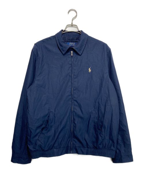 POLO RALPH LAUREN（ポロ・ラルフローレン）POLO RALPH LAUREN (ポロ・ラルフローレン) 裏チェックスイングトップブルゾン ネイビー サイズ:Mの古着・服飾アイテム