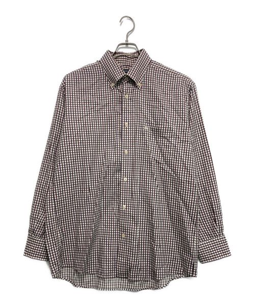 BURBERRY LONDON（バーバリーロンドン）BURBERRY LONDON (バーバリーロンドン) チェックシャツ クリーム×レッド サイズ:LLの古着・服飾アイテム