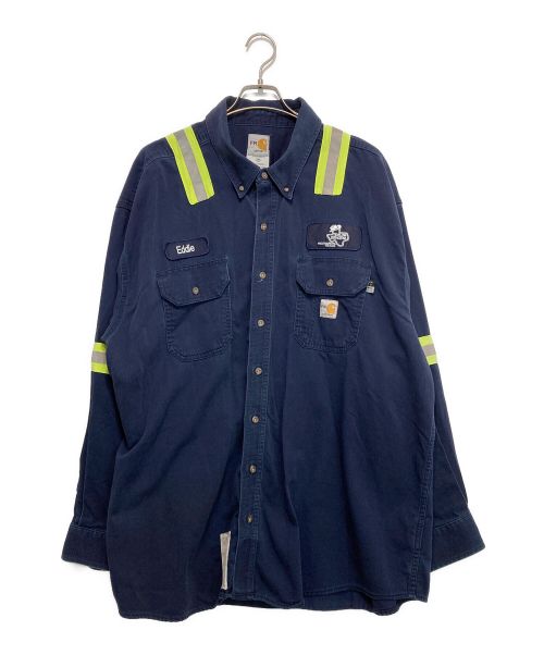 CarHartt（カーハート）CarHartt (カーハート) ワークシャツ ネイビー サイズ:3XLの古着・服飾アイテム