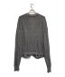 saby (サバイ) PAPER KNIT CARDIGAN ブラック×ホワイト サイズ:L：17000円