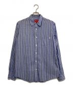 SUPREMEシュプリーム）の古着「Summer Stripe Shirt/ストライプシャツ」｜スカイブルー