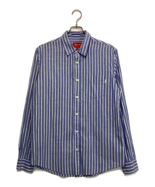 SUPREME（シュプリーム）Supreme (シュプリーム) Summer Stripe Shirt/ストライプシャツ スカイブルー サイズ:Mの古着・服飾アイテム