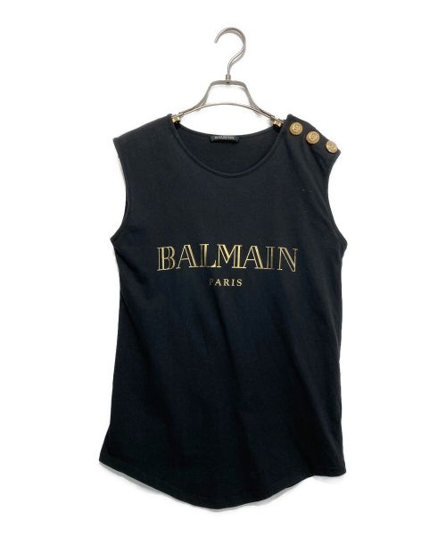 BALMAIN（バルマン）BALMAIN (バルマン) タンクトップ ブラック サイズ:L/34の古着・服飾アイテム