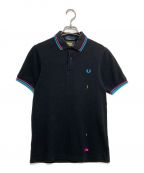 FRED PERRY×SPACE INVADERSフレッドペリー×スペースインベーダー）の古着「Laser Beam Tipped Shirt」｜ブラック