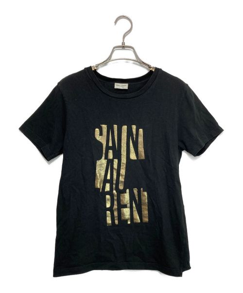 Saint Laurent Paris（サンローランパリ）Saint Laurent Paris (サンローランパリ) POSTER T-shirt ブラック サイズ:XSの古着・服飾アイテム