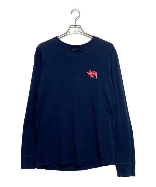 stussy（ステューシー）stussy (ステューシー) ロゴカットソー ネイビー サイズ:Mの古着・服飾アイテム