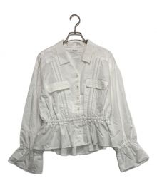 HER LIP TO（ハーリップトゥ）の古着「Lace Trimming Cotton Blouse」｜ホワイト