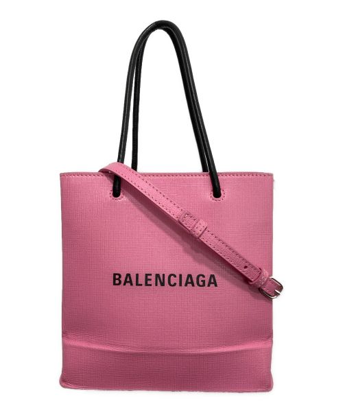 BALENCIAGA（バレンシアガ）BALENCIAGA (バレンシアガ) ショッピングトートxxs ピンクの古着・服飾アイテム