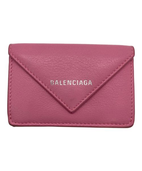 BALENCIAGA（バレンシアガ）BALENCIAGA (バレンシアガ) コンパクトウォレット ピンクの古着・服飾アイテム