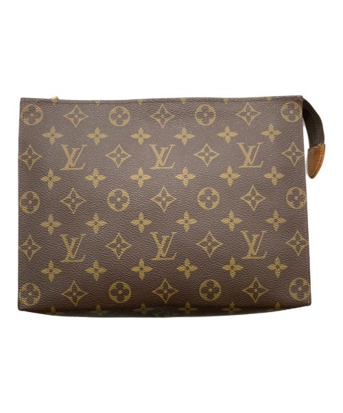 LOUIS VUITTON（ルイ ヴィトン）LOUIS VUITTON (ルイ ヴィトン) ポッシュ・トワレット26  モノグラム/クラッチバッグ ブラウンの古着・服飾アイテム