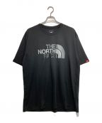 THE NORTH FACEザ ノース フェイス）の古着「ショートスリーブ カラフルロゴＴシャツ」｜ブラック