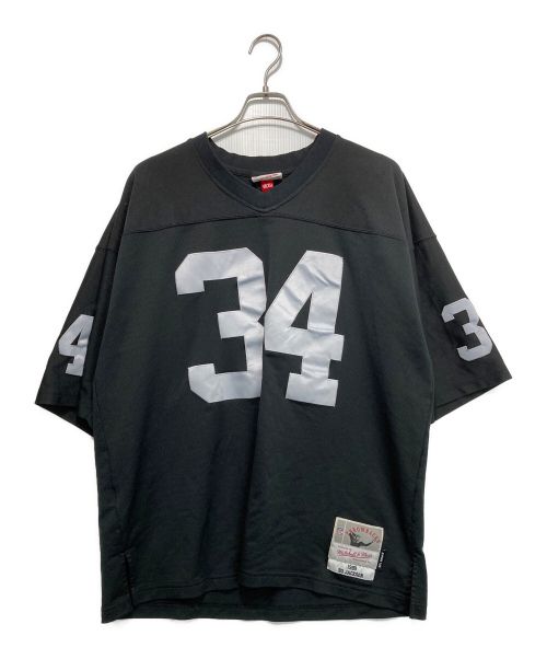 MITCHELL & NESS（ミッチェルアンドネス）MITCHELL & NESS (ミッチェルアンドネス) 半袖ナンバースウェット ブラック サイズ:48（XL）の古着・服飾アイテム