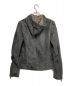 DIESEL BLACK GOLD (ディーゼル ブラック ゴールド) レザージップパーカー グレー サイズ:L：7000円