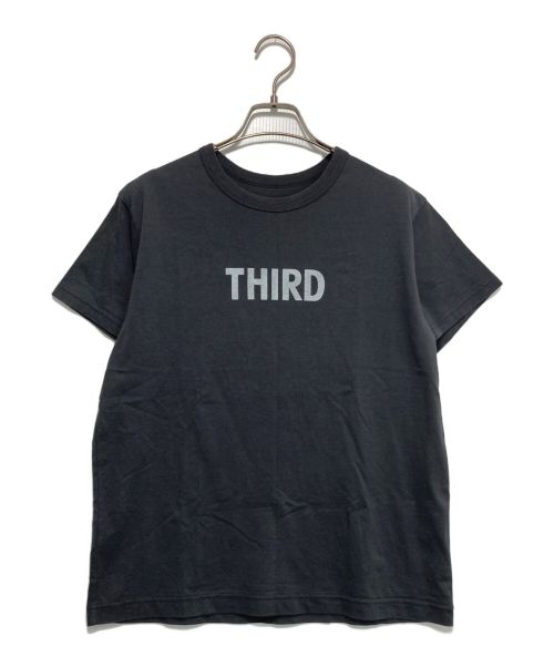 THIRD MAGAZINE（サードマガジン）THIRD MAGAZINE (サードマガジン) ロゴプリントTEE チャコールグレー サイズ:9の古着・服飾アイテム