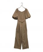 HER LIP TOハーリップトゥ）の古着「Roches Open Back Jumpsuit」｜ベージュ