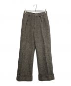 Acne studiosアクネ ストゥディオス）の古着「WOOL TWEED TROUSERS」｜ベージュ