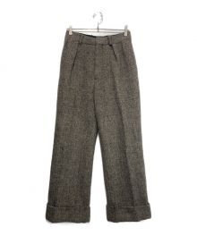 Acne studios（アクネ ストゥディオス）の古着「WOOL TWEED TROUSERS」｜ベージュ