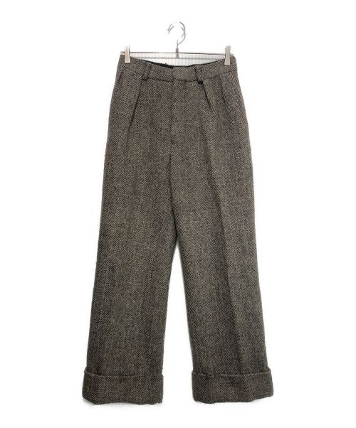 Acne studios（アクネ ストゥディオス）ACNE STUDIOS (アクネ ストゥディオス) WOOL TWEED TROUSERS ベージュ サイズ:44の古着・服飾アイテム