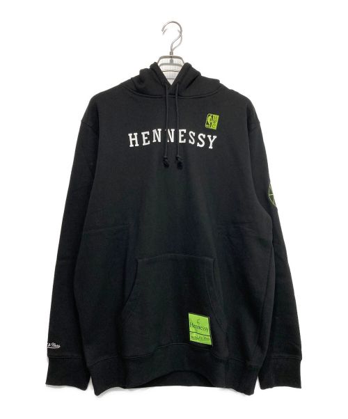 MITCHELL & NESS（ミッチェルアンドネス）MITCHELL & NESS (ミッチェルアンドネス) NBA HENNESSYコラボ ロゴパーカー ブラック サイズ:XL 未使用品の古着・服飾アイテム