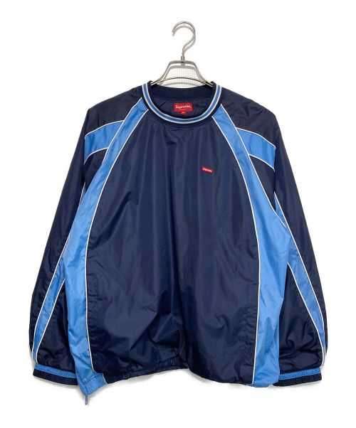 SUPREME（シュプリーム）Supreme (シュプリーム) Piping Warm Up Pullover ネイビー サイズ:Mの古着・服飾アイテム