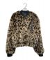 TWIN-SET ACTITUDE（(ツインセット アクティテュード）の古着「'Amber' animal print jacquard bomber jacket/「アンバー」アニマルプリント ジャカード ボンバージャケット」｜ベージュ