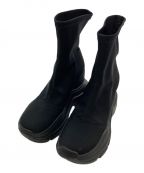 YELLOイエロー）の古着「TOKYO BLACK DOUBLE SNEAKER SHORT BOOTS/スニーカーブーツ」｜ブラック