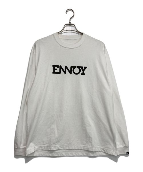 ENNOY（エンノイ）ENNOY (エンノイ) Long Sleeve Electric Logo ホワイト サイズ:XLの古着・服飾アイテム