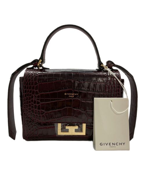 GIVENCHY（ジバンシィ）GIVENCHY (ジバンシィ) Eden Mini Crocodile Crossbody Bag ボルドーの古着・服飾アイテム