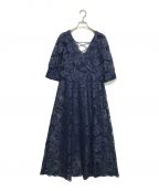 HER LIP TOハーリップトゥ）の古着「Back lace up Romantic Dress」｜ネイビー