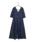 HER LIP TO（ハーリップトゥ）の古着「Back lace up Romantic Dress」｜ネイビー