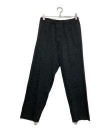 BLURHMS（ブラームス）の古着「Silk Wool Tropical Easy Pants」｜グレー