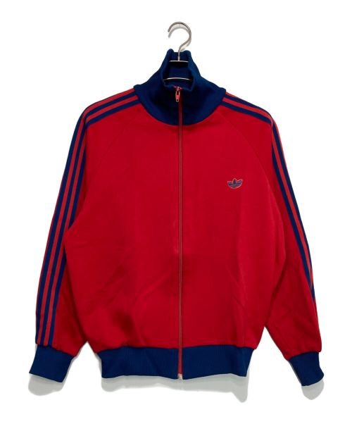 adidas（アディダス）adidas (アディダス) トラックジャケット レッド×ネイビー サイズ:4の古着・服飾アイテム