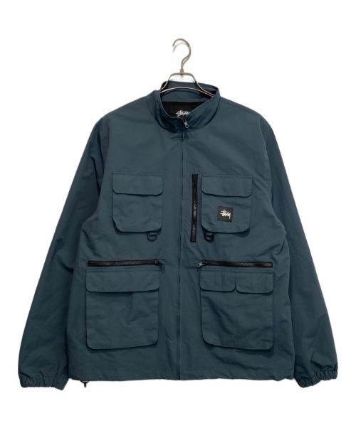 stussy（ステューシー）stussy (ステューシー) UTILITY JACKET グレー サイズ:Lの古着・服飾アイテム