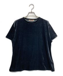 BACCA（バッカ）の古着「inner piece ベロアジャージーTシャツ」｜ネイビー